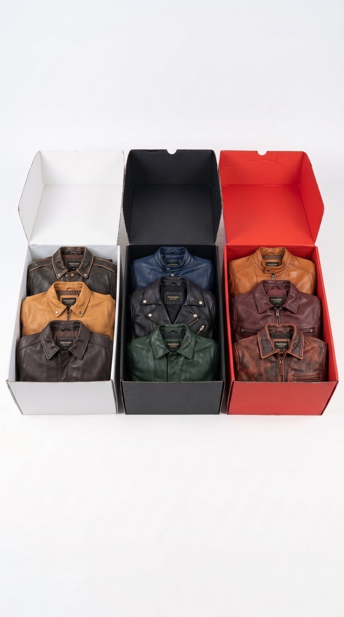 Mix Chaquetas de Cuero Vintage